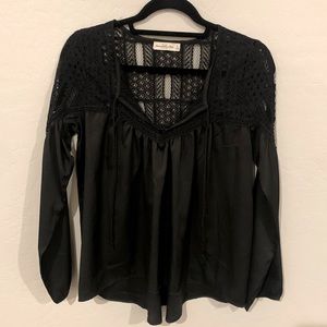 Abercrombie & Fitch Black Silky Shirt
